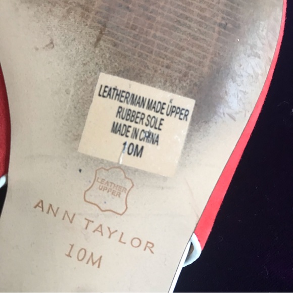 ann taylor red suede flats 10 - Picture 4 of 5